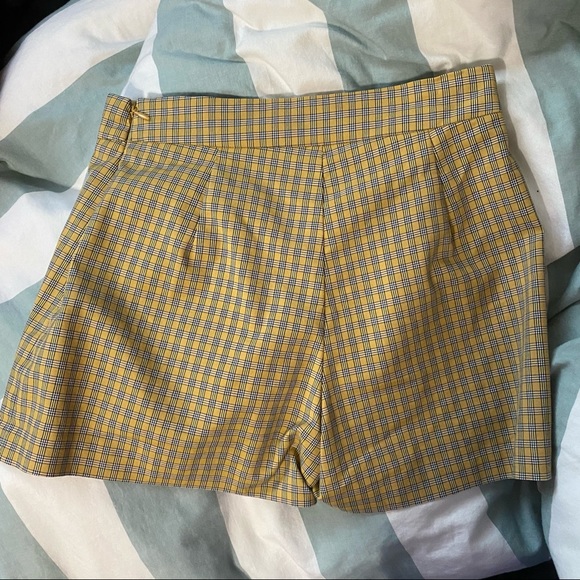 plaid skort with button up detail - Picture 2 of 5